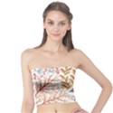 Red Flower Seamless Floral Flora Tube Top View1