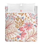Red Flower Seamless Floral Flora Duvet Cover Double Side (Full/ Double Size)