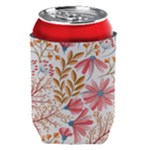 Red Flower Seamless Floral Flora Can Holder