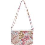 Red Flower Seamless Floral Flora Double Gusset Crossbody Bag