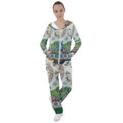 Royal Peacock Feather Art Fantasy Women s Tracksuit by Cemarart