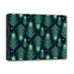Peacock Pattern Deluxe Canvas 16  x 12  (Stretched) 