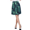 Peacock Pattern A-Line Skirt View1
