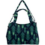 Peacock Pattern Double Compartment Shoulder Bag