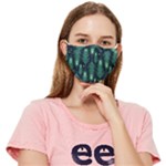 Peacock Pattern Fitted Cloth Face Mask (Adult)