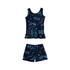 Cartoon, Skull, Dark, Dead Kids  Boyleg Swimsuit by nateshop