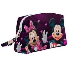 Cartoons, Disney, Mickey Mouse, Minnie Wristlet Pouch Bag (large) by nateshop