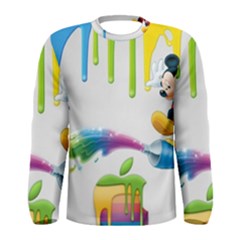 Mickey Mouse, Apple Iphone, Disney, Logo Men s Long Sleeve T-shirt by nateshop