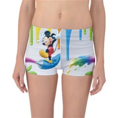 Mickey Mouse, Apple Iphone, Disney, Logo Reversible Boyleg Bikini Bottoms by nateshop