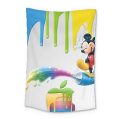 Mickey Mouse, Apple Iphone, Disney, Logo Small Tapestry by nateshop