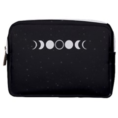 Moon Phases, Eclipse, Black Make Up Pouch (medium) by nateshop
