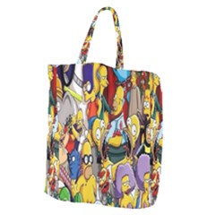 The Simpsons, Cartoon, Crazy, Dope Giant Grocery Tote by nateshop