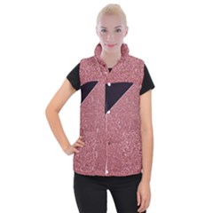 Abstract, Edge Style, Pink, Purple, Women s Button Up Vest by nateshop