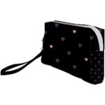 Heart, Background Wristlet Pouch Bag (Small)