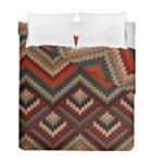 Fabric Abstract Pattern Fabric Textures, Geometric Duvet Cover Double Side (Full/ Double Size)