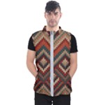 Fabric Abstract Pattern Fabric Textures, Geometric Men s Puffer Vest