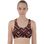 Fabric Abstract Pattern Fabric Textures, Geometric Back Weave Sports Bra