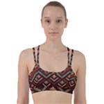 Fabric Abstract Pattern Fabric Textures, Geometric Line Them Up Sports Bra