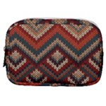Fabric Abstract Pattern Fabric Textures, Geometric Make Up Pouch (Small)