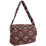 Fabric Abstract Pattern Fabric Textures, Geometric Courier Bag