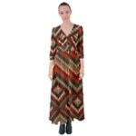 Fabric Abstract Pattern Fabric Textures, Geometric Button Up Maxi Dress