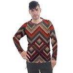 Fabric Abstract Pattern Fabric Textures, Geometric Men s Pique Long Sleeve T-Shirt