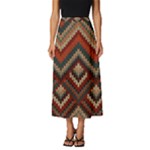 Fabric Abstract Pattern Fabric Textures, Geometric Classic Midi Chiffon Skirt