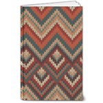 Fabric Abstract Pattern Fabric Textures, Geometric 8  x 10  Softcover Notebook