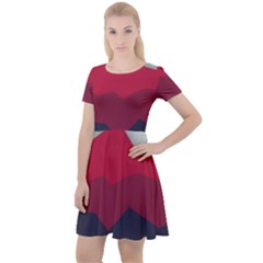 Minimalistic Colours, Minimal Colours, Pattern, Stoche Cap Sleeve Velour Dress  by nateshop