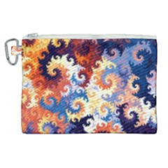 Spirals, Colorful, Pattern, Patterns, Twisted Canvas Cosmetic Bag (xl) by nateshop