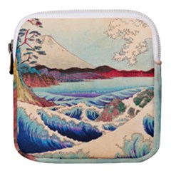 Wave Japanese Mount Fuji Mini Square Pouch by Grandong