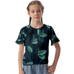 Foliage Kids  Cuff Sleeve Scrunch Bottom T-shirt