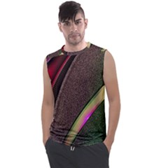 Abstract Curve Pattern Red Men s Regular Tank Top by Ndabl3x