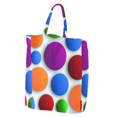 Abstract Dots Colorful Giant Grocery Tote by nateshop
