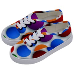 Abstract Dots Colorful Kids  Classic Low Top Sneakers by nateshop
