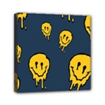 Aesthetic, Blue, Mr, Patterns, Yellow, Tumblr, Hello, Dark Mini Canvas 6  x 6  (Stretched)