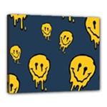 Aesthetic, Blue, Mr, Patterns, Yellow, Tumblr, Hello, Dark Canvas 20  x 16  (Stretched)