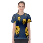 Aesthetic, Blue, Mr, Patterns, Yellow, Tumblr, Hello, Dark Women s Sport Mesh T-Shirt