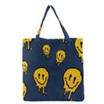 Aesthetic, Blue, Mr, Patterns, Yellow, Tumblr, Hello, Dark Grocery Tote Bag