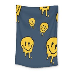 Aesthetic, Blue, Mr, Patterns, Yellow, Tumblr, Hello, Dark Small Tapestry by nateshop