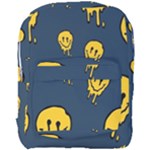 Aesthetic, Blue, Mr, Patterns, Yellow, Tumblr, Hello, Dark Full Print Backpack