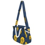 Aesthetic, Blue, Mr, Patterns, Yellow, Tumblr, Hello, Dark Rope Handles Shoulder Strap Bag
