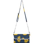 Aesthetic, Blue, Mr, Patterns, Yellow, Tumblr, Hello, Dark Mini Crossbody Handbag