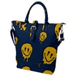 Aesthetic, Blue, Mr, Patterns, Yellow, Tumblr, Hello, Dark Buckle Top Tote Bag