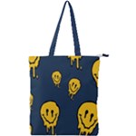 Aesthetic, Blue, Mr, Patterns, Yellow, Tumblr, Hello, Dark Double Zip Up Tote Bag