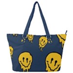 Aesthetic, Blue, Mr, Patterns, Yellow, Tumblr, Hello, Dark Full Print Shoulder Bag