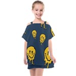 Aesthetic, Blue, Mr, Patterns, Yellow, Tumblr, Hello, Dark Kids  One Piece Chiffon Dress