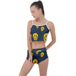 Aesthetic, Blue, Mr, Patterns, Yellow, Tumblr, Hello, Dark Summer Cropped Co-Ord Set