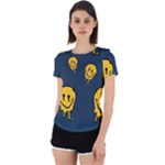 Aesthetic, Blue, Mr, Patterns, Yellow, Tumblr, Hello, Dark Back Cut Out Sport T-Shirt