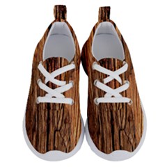 Brown Wooden Texture Running Shoes by nateshop